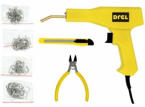 DREL ZGRZEWARKA DO PLASTIKU 30W DIODA LED + AKCESORIA.