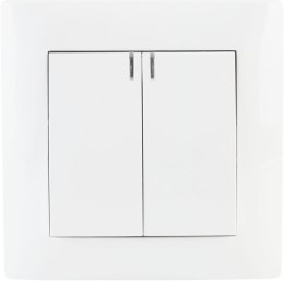 Łącznik podwójny z podświetleniem VCX WESA LC 04 Biały