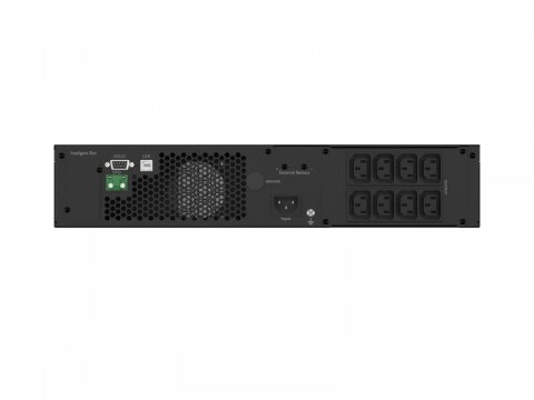Zasilacz awaryjny UPS On-Line rack 1000VA 8xIEC C13 USB-B LCD metalowa obudowa DUST-FREE