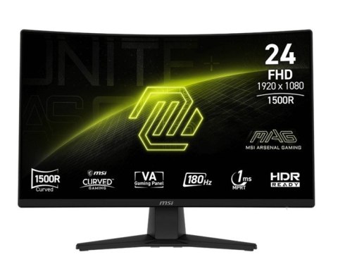 Monitor MAG 242C 23.6 cala/LED/FHD/Curved/180Hz/czarny