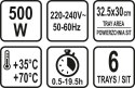 SUSZARKA SPOŻYWCZA, 6 SIT, 420-500W.