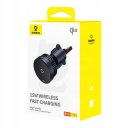 UCHWYT SAMOCHODOWY ŁADOWARKA INDUKCYJNA Baseus MagPro BS-CW04 Qi 2.0 15W MagSafe NA KRATKĘ CZARNY