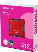 Dysk Zewnętrzny SSD Adata SD620 512GB czerwony
