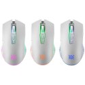 Mysz gamingowa bezprzewodowa PANDORA RF 3200DPI 7P biała