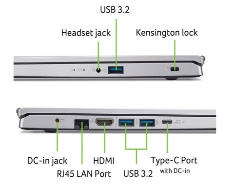 Laptop Aspire Go AG15-42P-R1JP R5 5625U 15,6 FHD 16GB 512GBNoOS Srebrny