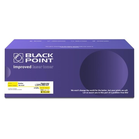 Toner Black Point do Brother (TN-910Y) Yellow 9000 str. z chipem