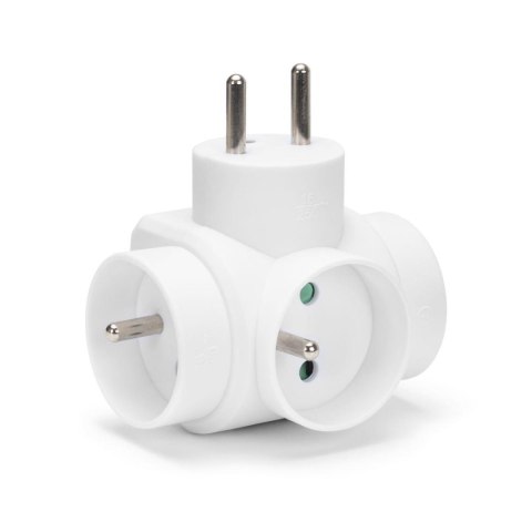 Rozgałęźnik sieciowy MONTIS MT028-WH potrójny biały