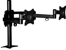 Uchwyt biurkowy Dual monitor 75x75 20KG 360ST SV06