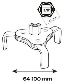 KLUCZ DO FILTRA OLEJU 64-100 MM