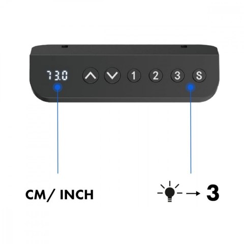 Biurko elektryczne ER-400W, regulacja