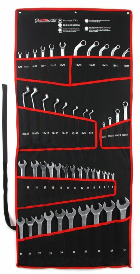 KLUCZE PŁASKO-OCZKOWE 47el MAR-POL