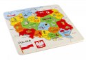 Puzzle drewniane Mapa Polski