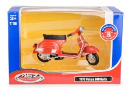 Skuter MSZ 1:18 1976 Vespa 200 Rally czerwony