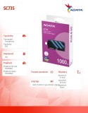 Dysk SSD External SC735 1TB U3.2C 1000/1000MB/s Blue