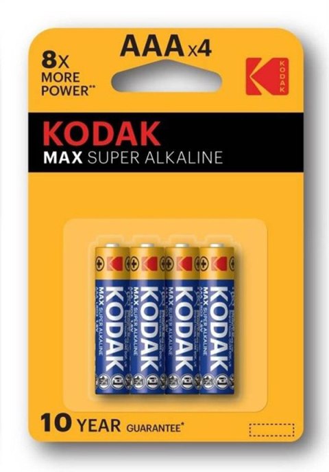 Kodak MAX SUPER Jednorazowa alkaliczna baterie AAA, 4-pack