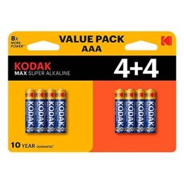 Kodak MAX SUPER Jednorazowa alkaliczna baterie AAA, 8-pack