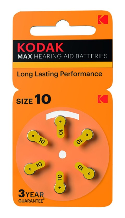 Kodak Jednorazowa cynkowo-powietrzna. baterie P10, 6-pack