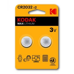 Kodak MAX Jednorazowa litowa baterie CR2032, 2-pack