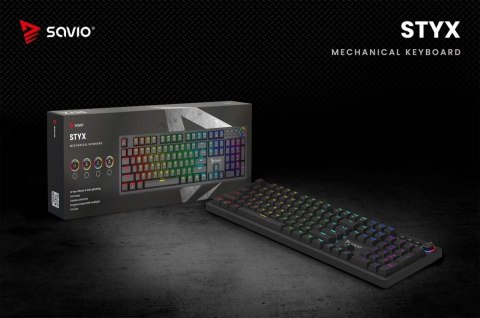 Klawiatura mechaniczna STYX Outemu Brown Hot Swap RGB