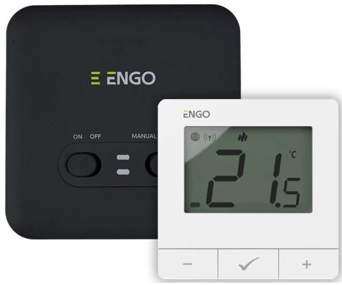 ENGO Controls E20i-W - Internetowy, bezprzewodowyregulator temperatury, Wi-Fi, biały