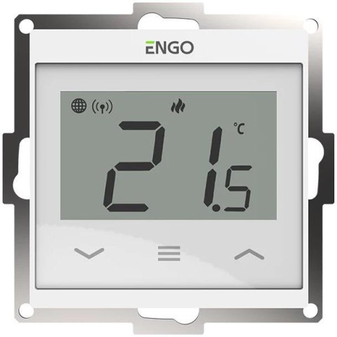ENGO Controls E55-W - Internetowy, podtynkowy regulator temperatury do ramki 55x55, Wi-F