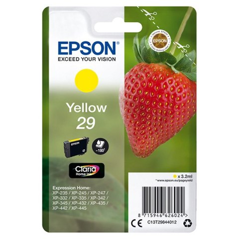 Epson oryginalny ink / tusz C13T29844022, T29, yellow, 3,2ml