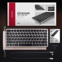 Klawiatura HMC-KB-CRL USB-C 5Gbps z wieloportowy hub 9in1, SD/microSD, 3x USB-A, HDMI 4K/60Hz, PD 100W, Audio, Cyrillic layout, 