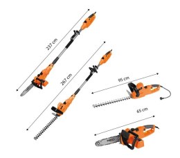 PILARKA ŁAŃCUCHOWA + NOŻYCE DO ŻYWOPŁOTU 2W1 Z WYSIĘGNIKIEM