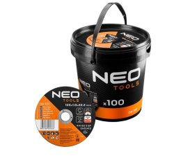 TARCZA PŁASKA 125*1.0*22 METAL/INOX 100 SZT. WIADERKO