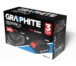 ZESTAW ENERGY+ AKUMULATOR 2AH Z ŁADOWARKĄ