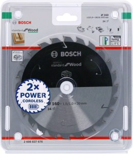 BOSCH PIŁA STANDARD WOOD ACCU 160x20x24z