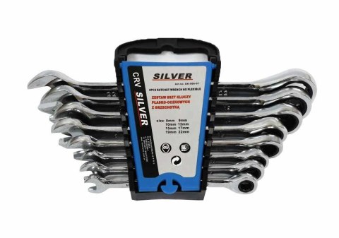 KLUCZ PŁASKO-O.GRZ/KPL 8szt./SILVER