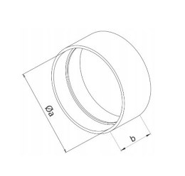 ŁĄCZNIK KANAŁU OKRĄGŁEGO 150MM