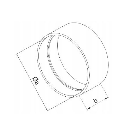 ŁĄCZNIK KANAŁU OKRĄGŁEGO 150MM