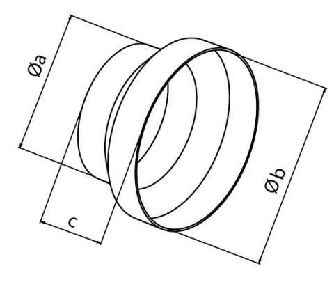 REDUKCJA KANAŁÓW OKRĄGŁYCH FI 100/125