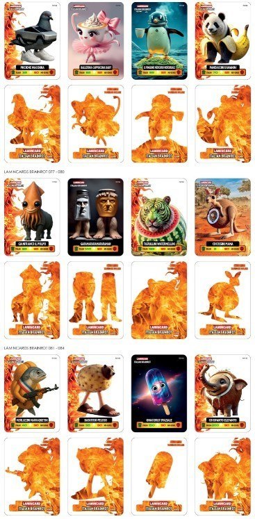 Brainrot Karty saszetka display 24 sztuk