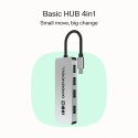 HUB USB-C Basic USB-C do 4x USB-A 3.0