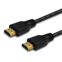 Kabel HDMI Savio CL-196 3m v2.0 high speed, ethernet/3D złote końcówki czarny