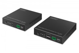 Przedłużacz (extender) światłowodowy HDMI 4K/60Hz z KVM USB 1.1 przez IP 1G lub do 40km/300m, max. 253 odbiorniki, HDMI Loop-Out