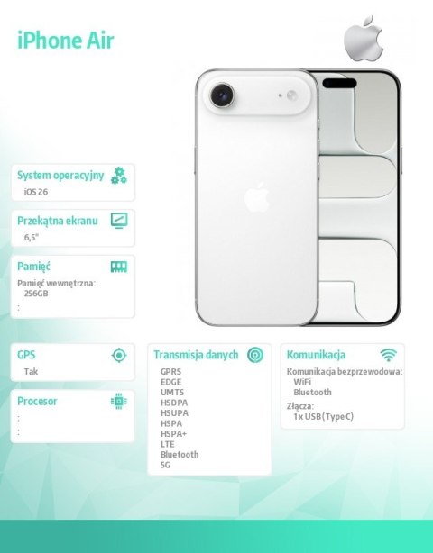 IPhone Air 256GB Biały Obłok