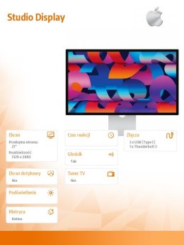 Studio Display - Standard Glass - Uchwyt mocujący VESA. Bez podstawki