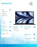 MacBook Air 13,6 cali: M4 10/10, 16GB, 512GB, 35W - Północ - MW123ZE/A/P1/D1