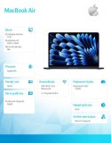 MacBookAir 13 cali /10C GPU/16GB /512GB Czarny