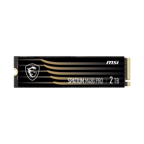 Dysk SSD MSI SPATIUM M480 Pro 2TB M.2 2280 PCIe 4.0 NVMe (7400/7000 MB/s) 3D NAND