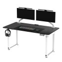 ULTRADESK UPLIFT Biurko z elektryczną regulacją wysokości z podkładką pod mysz XXL 160X75 cm, czarny