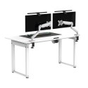 ULTRADESK UPLIFT Biurko z elektryczną regulacją wysokości z podkładką pod mysz XXL 160x75 cm, biały