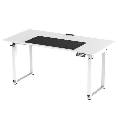 ULTRADESK UPLIFT Biurko z elektryczną regulacją wysokości z podkładką pod mysz XXL 160x75 cm, biały