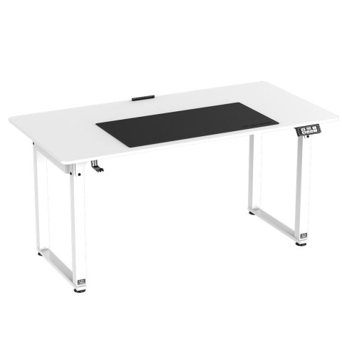 ULTRADESK UPLIFT Biurko z elektryczną regulacją wysokości z podkładką pod mysz XXL 160x75 cm, biały