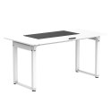 ULTRADESK UPLIFT Biurko z elektryczną regulacją wysokości z podkładką pod mysz XXL 160x75 cm, biały