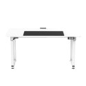 ULTRADESK UPLIFT Biurko z elektryczną regulacją wysokości z podkładką pod mysz XXL 160x75 cm, biały